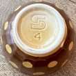 画像5: フランス・サルグミンヌ　チョコレートブラウンの水玉カフェオレボウル