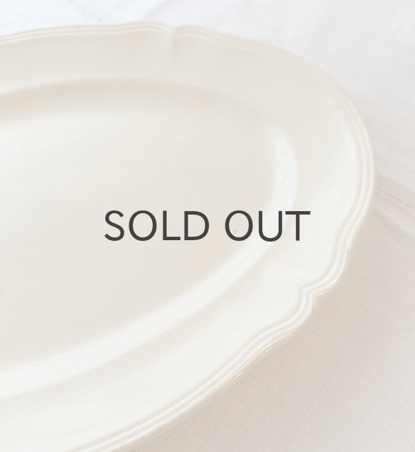 画像2: フランス・アンティーク サルグミンヌ 花リム/オーバル 36cm