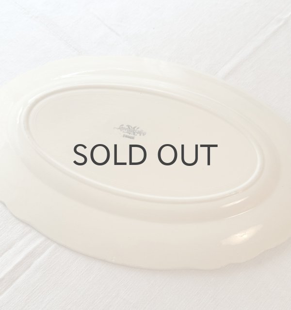 画像6: フランス・アンティーク サルグミンヌ 花リム/オーバル 36cm