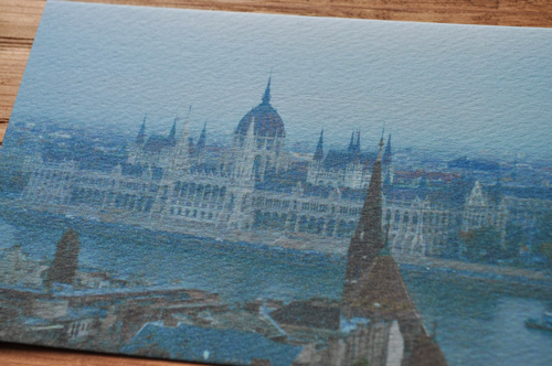 画像: オリジナルポストカード/ブダペスト・・・薄靄の国会議事堂