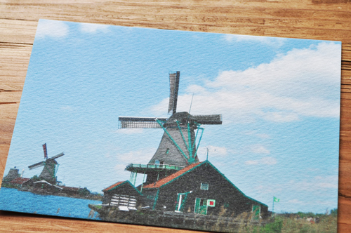 画像: オリジナルポストカード/ザーンセスカンス（オランダ）・・・水車