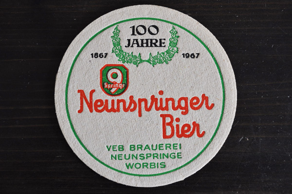 画像1: ドイツ・古いペーパーコースター/NeunspringerBier