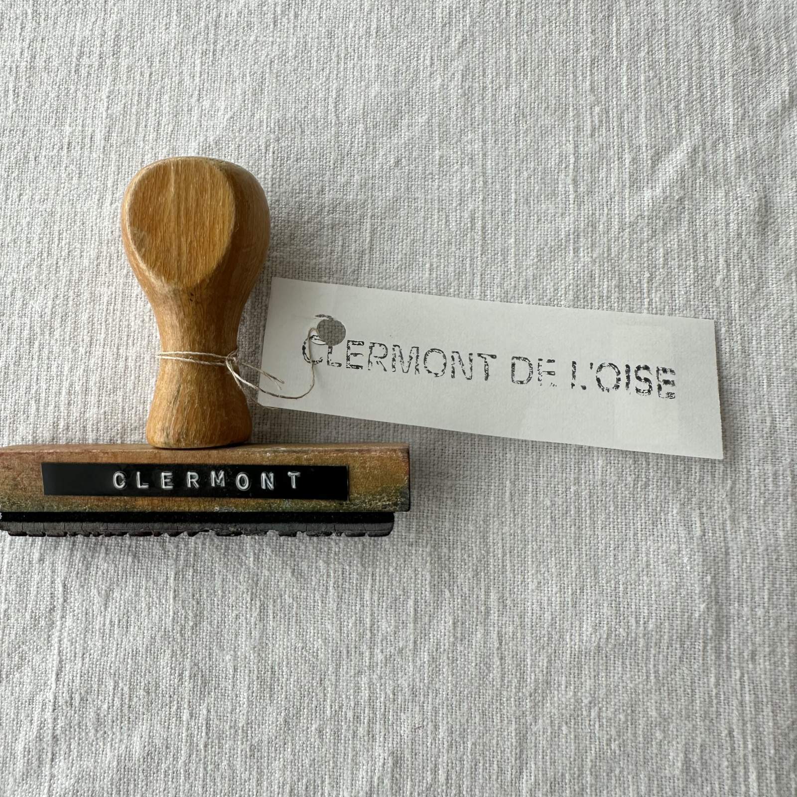 画像1: フランス・ヴィンテージ スタンプ/clermont de l'oise
