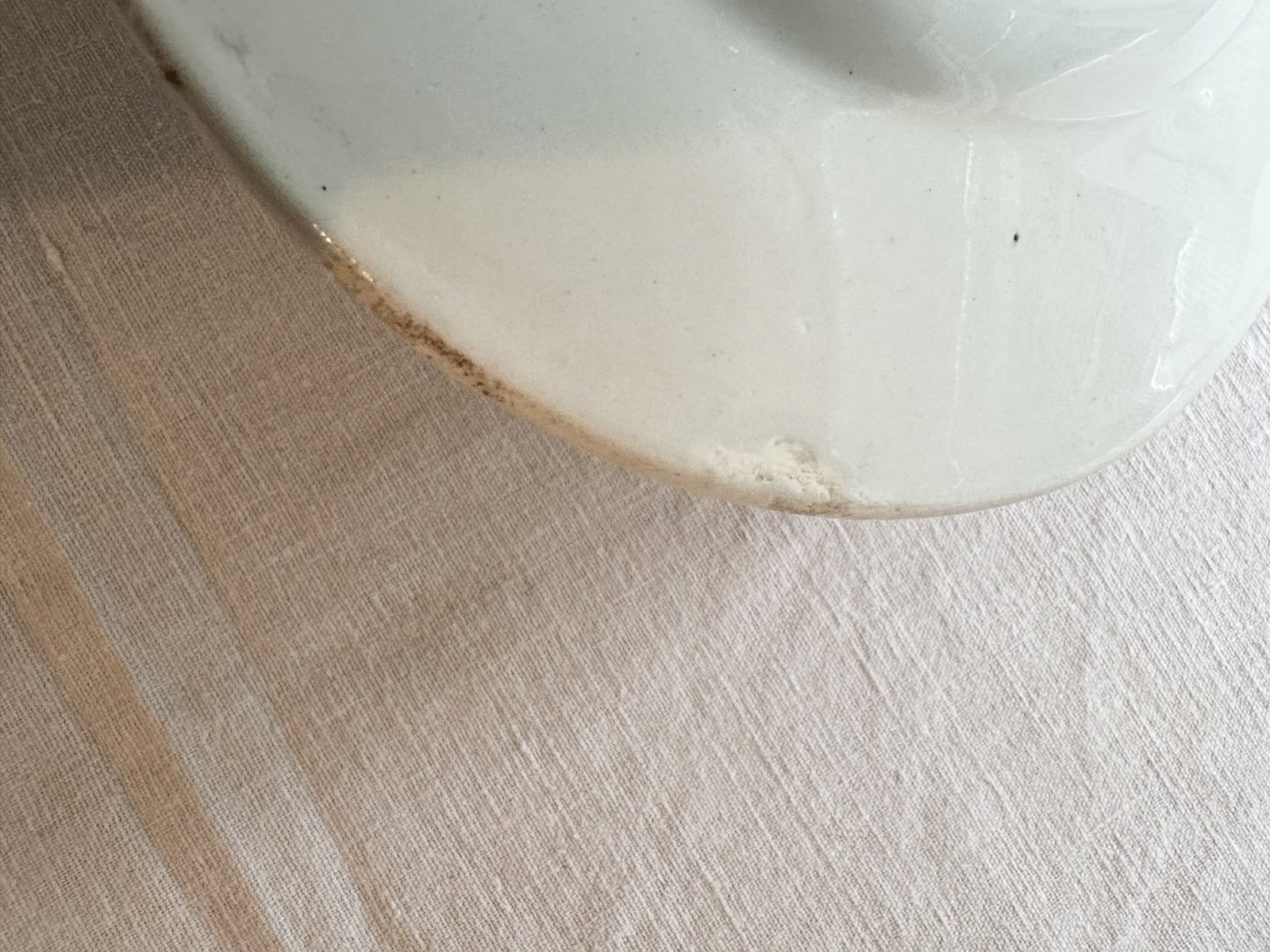 画像6: フランス・アンティーク　クレイユモントロー　オーバルプレート/白