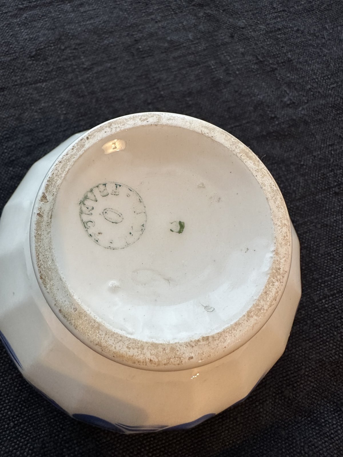 画像4: フランス・窯元不カフェオレボウル/ブルー　フルーツ