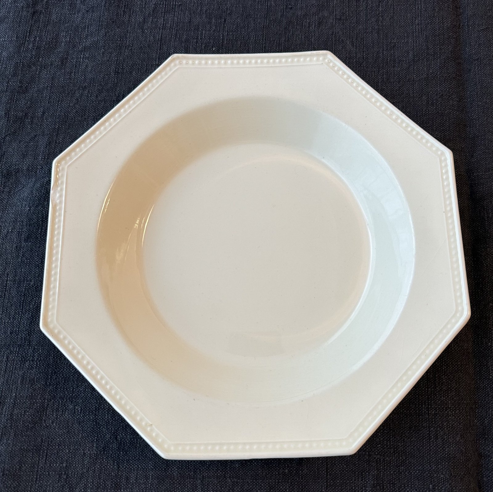 画像1: 【送料無料】フランス・アンティーク Creil et Montereau　クレイユモントロー オクトゴナル深皿