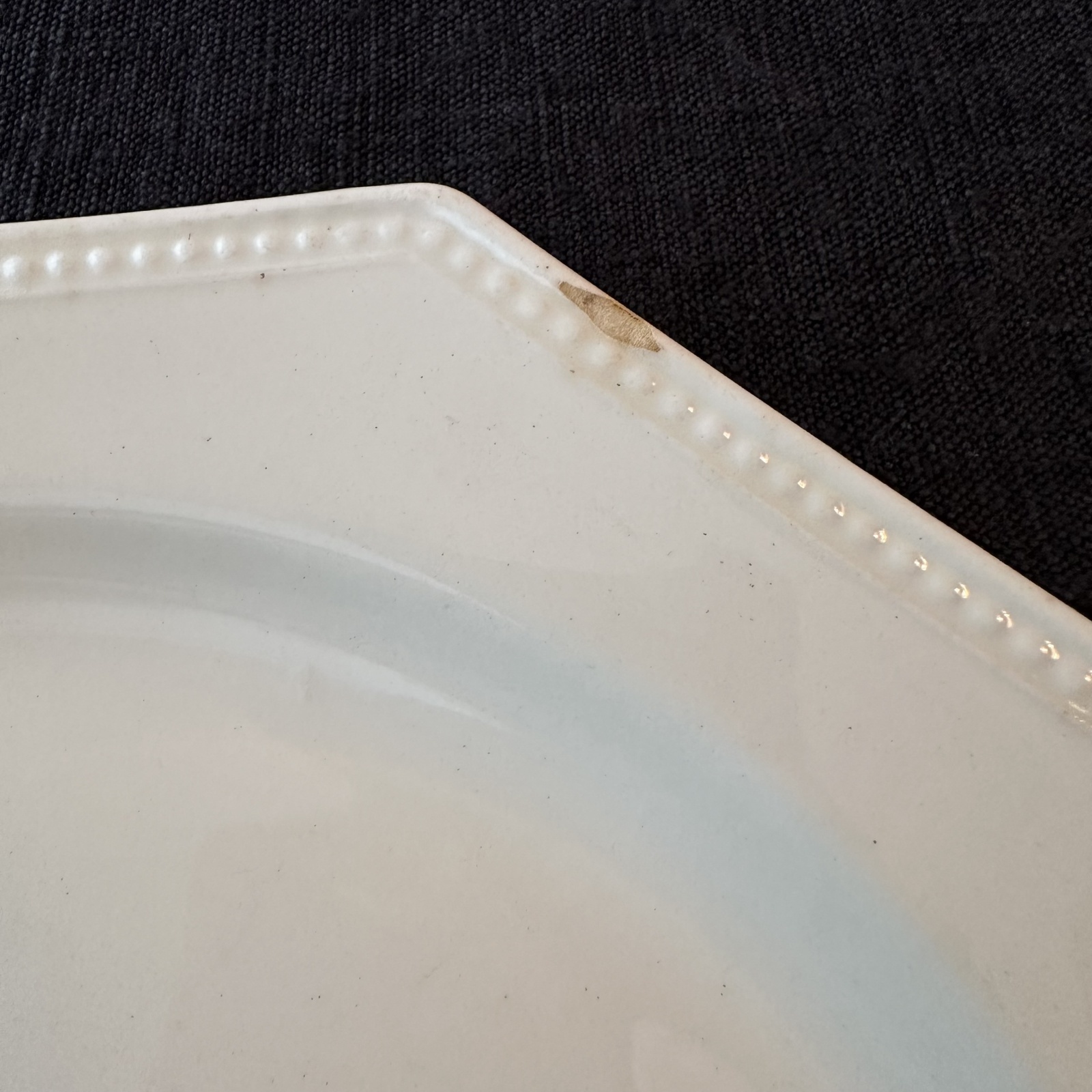 画像2: フランス・アンティーク Creil et Montereau　クレイユモントロー オクトゴナル平皿