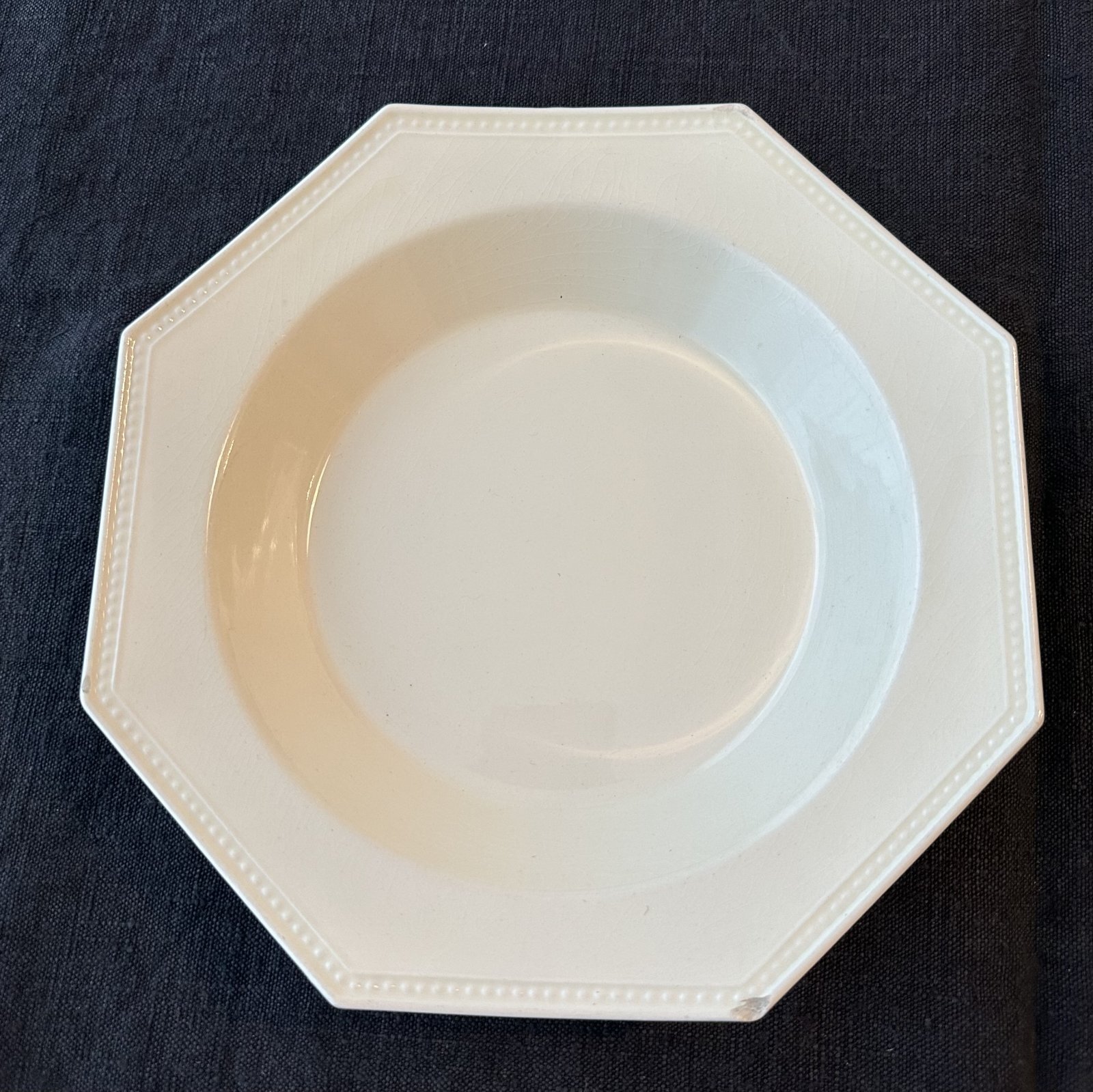 画像1: フランス・アンティーク Creil et Montereau　クレイユモントロー オクトゴナル深皿