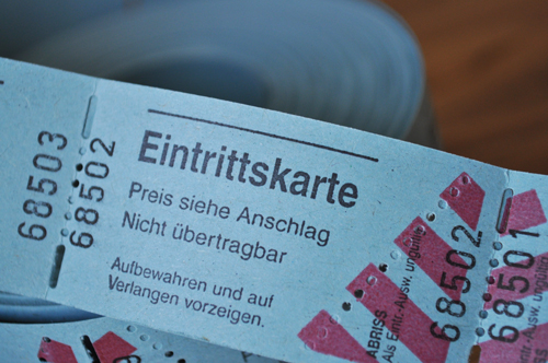画像: ドイツのチケット/ブルー 10枚セット